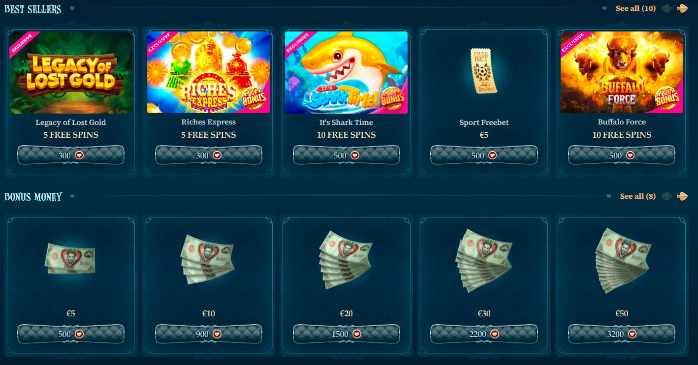 shop at betalice casino